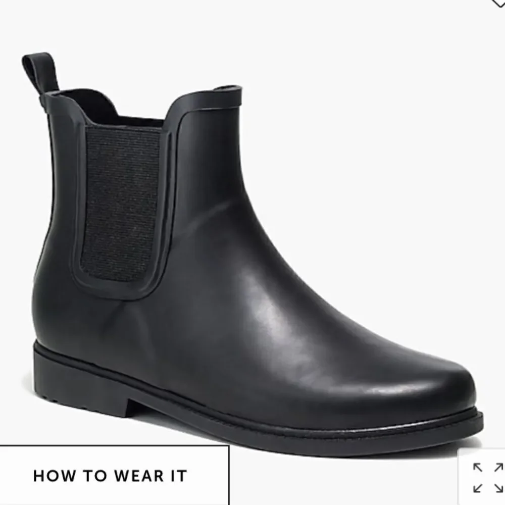 J. Crew Factory Chelsea rain boots Item AA538*